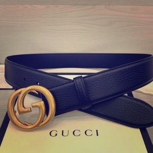 Leather Gucci belt: 120 cm